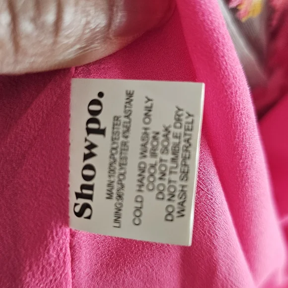 ShowPo Brailey Sweetheart Bustier Mini Dress in Pink Jacquard Sz 16 - Picture 7 of 14